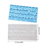 Silicone Epoxy Resin Mold English Alphabet Keychain DIY Pendant Jewelry