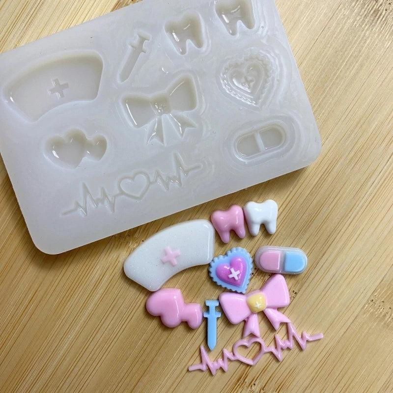 Teeth Mold Resin Shaker Filling Mold for Jewelry Making