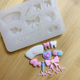 Teeth Mold Resin Shaker Filling Mold for Jewelry Making