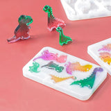 Dinosaur Wind Chime Silicone Mold Double Hole Epoxy Mold Wall Hanging