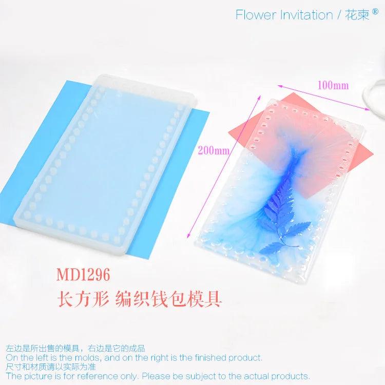 DIY Silicone Round UV Resin Woven HandBag Mould