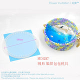 DIY Silicone Round UV Resin Woven HandBag Mould