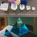 Transparent Pyramid Silicone Mould for Resin Jewelry Making