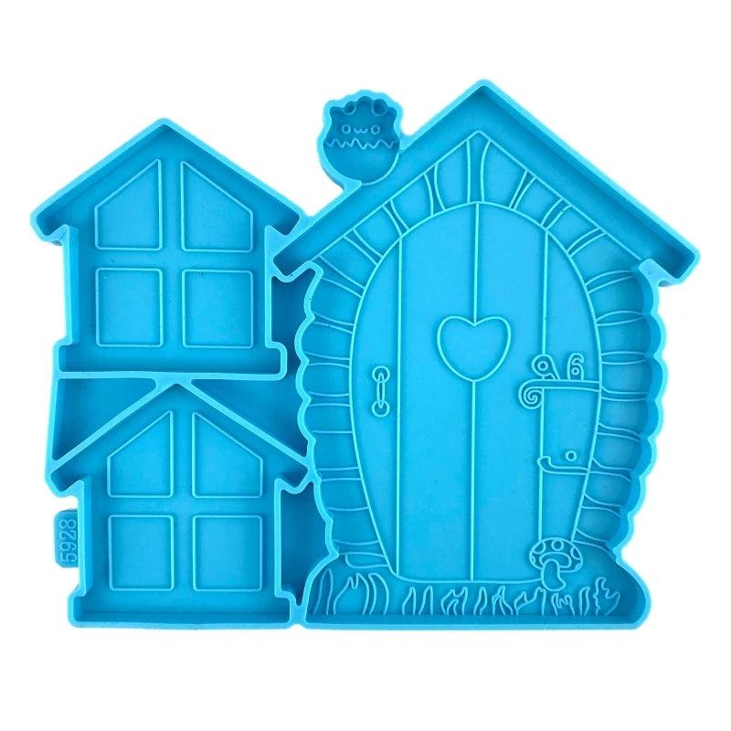 Fairy Door Silicone Mold Gnome Home 3D Window DIY Crystal Mould