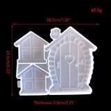 Fairy Door Silicone Mold Gnome Home 3D Window DIY Crystal Mould