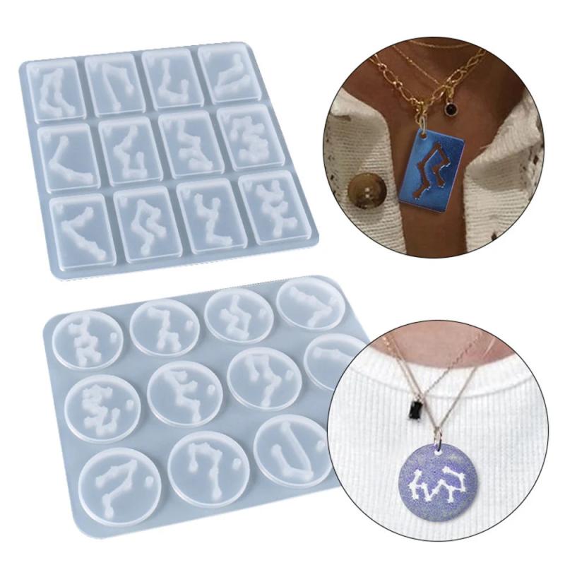 Constellation Silicone Casting Resin Molds for DIY Epoxy Pendant Jewelry Tools