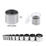 Hollow Punch Cutter Set Storage Case Round Circle Ring Clay Ceramics