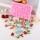 Alphabet Letter Shaped Silicone Mold for Baking Chocolate Fondant Cupcake