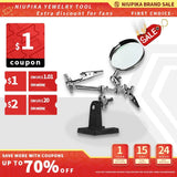 Welding Clip Magnifying Glass 2.5X Lens Soldering Stand