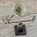 Welding Clip Magnifying Glass 2.5X Lens Soldering Stand