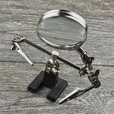Welding Clip Magnifying Glass 2.5X Lens Soldering Stand