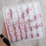 Uppercase Letter A-Z Silicone Mold for DIY UV Resin Alphabet Keychain