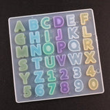 Uppercase Letter A-Z Silicone Mold for DIY UV Resin Alphabet Keychain