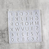 Uppercase Letter A-Z Silicone Mold for DIY UV Resin Alphabet Keychain