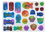 Pet Pendant Silicone Mold for DIY Dog & Cat Epoxy Resin Jewelry Tag