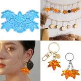 Leaf Ornament Pendant Silicone Mold for DIY