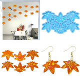Leaf Ornament Pendant Silicone Mold for DIY