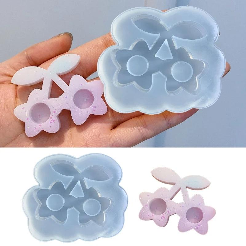 Silicone Mold Star Cherry Epoxy Resin Jewelry Pendant DIY Craft