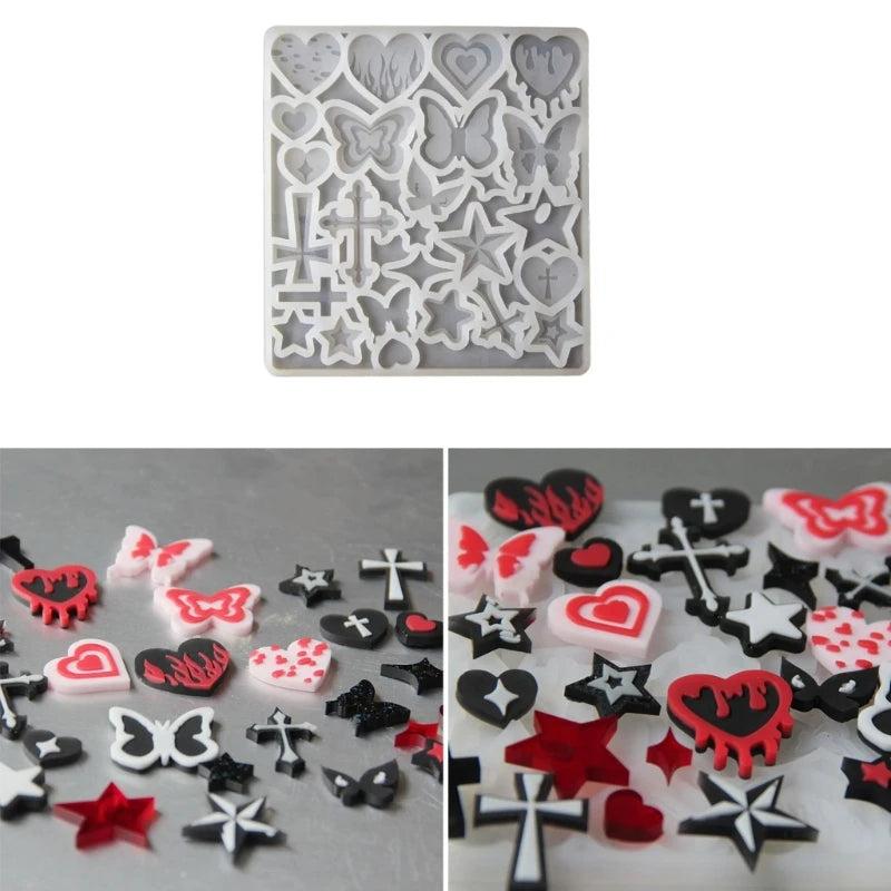 Silicone Resin Earrings Mold Pendant - DIY Keychain Car Home Decor