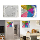 Large Clock Resin Mold Wall Hanging for Epoxy DIY Crafts