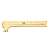 Mini Pocket Brass Caliper 0-60mm Single Scale Handy Caliper for Bead Wire Rings