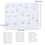 2Pcs Earrings Silicone Molds for Resin Crafts DIY Keychain Pendant Making