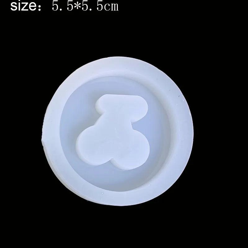 Round Shaker Mold Silicone Epoxy Resin Mold Tag Jewelry Tools