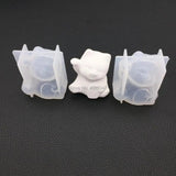 3D Rabbit Lucky Cat Dog Jewelry Mold Silicone Tools