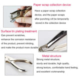 Metal Hand Paper Punch 3/6mm Hole Single Puncher for Craft Scrapbooking