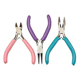 Craft + Jewelry Tool Pliers: Chain Nose, Cutter, Round Nose - HK147