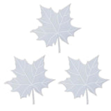 3Pcs Silicone Coaster Resin Molds Maple Leaves Epoxy Casting Mol