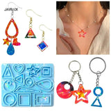 Earrings Silicone Mold Keychain Resin Mold Pendant DIY Jewelry Casting Mould