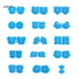 15 Pcs Resin Earring Pendant Casting Silicone Mold DIY Jewelry Craft Supplies