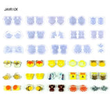 15 Pcs Resin Earring Pendant Casting Silicone Mold DIY Jewelry Craft Supplies