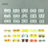15 Pcs Resin Earring Pendant Casting Silicone Mold DIY Jewelry Craft Supplies