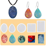 25 Pcs/Set Crystal Epoxy Resin Mold Keychain Pendant DIY Crafts Silicone Mould