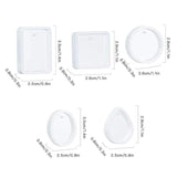 25 Pcs/Set Crystal Epoxy Resin Mold Keychain Pendant DIY Crafts Silicone Mould