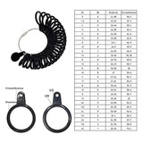 3-Piece Ring Measuring Tool Set 1-15 U.S. Size DIY Measurement