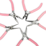 Pink Stainless Steel End Cutting Jewelry Pliers