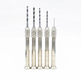 Steel Hand Twist Drill Manual Punch Beads Hole Base Holder DIY Jewelry Tools