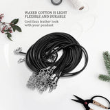 20 Pcs 20in Waxed Necklace Cord w/ Clasp Bulk Jewelry Making