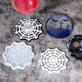 Halloween Epoxy Resin Mold Cobweb Skull Graveyard Coaster Silicone Mold