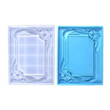 F19D Flower Square Photo Frame Silicone Mold for Epoxy Resin Home Decor