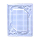 F19D Flower Square Photo Frame Silicone Mold for Epoxy Resin Home Decor