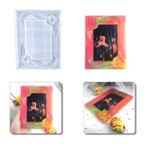 F19D Flower Square Photo Frame Silicone Mold for Epoxy Resin Home Decor