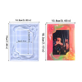 F19D Flower Square Photo Frame Silicone Mold for Epoxy Resin Home Decor