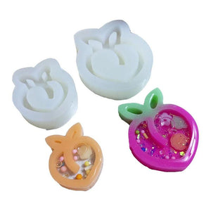 Epoxy Resin Mold Peach Shaker Mold Silicone Jewelry Tools