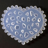 4Pcs Silicone Nail Carving Molds 3D Stencils UV Gel Polish Manicure Mould