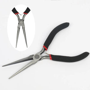 Red Handle Anti-slip Jewelry Pliers Kit for DIY Accessory