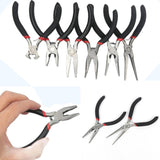 Red Handle Anti-slip Jewelry Pliers Kit for DIY Accessory
